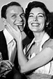 Frank Sinatra poses with his wife, Ava Gardner, on their wedding day ...