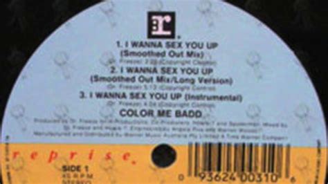 Vinyl Versions Color Me Bad I Wanna Sex You Up Freeze Mix Youtube