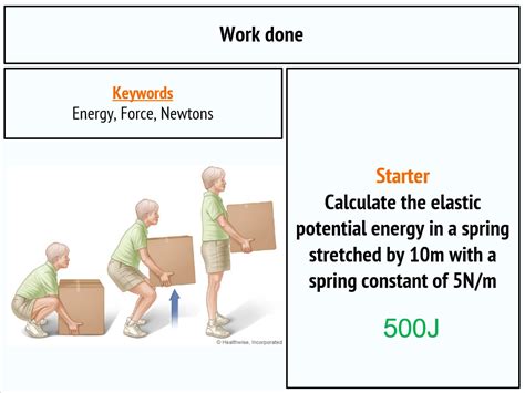 Work Done Aqa Physics New Gcse Teaching Resources