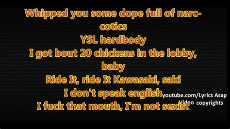 Young Thug Again Feat Gucci Mane Lyrics On Screen Youtube