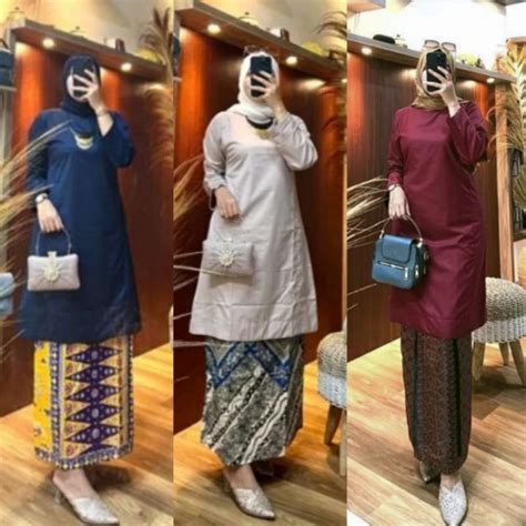 Jual Baju Basiba Set Dengan Rok Baju Melayu Baju Kurung Minang Shopee Indonesia