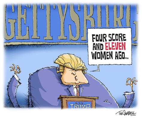 Editorial Cartoon Donald Trumps Gettysburg Address Opinion Times