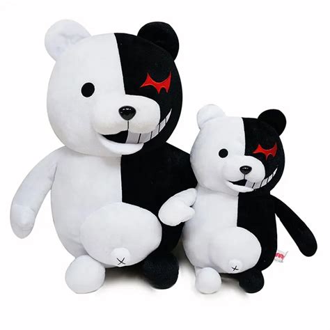 25cm And 35cm Monokuma Bear Plush Toy Danganronpa Soft Stuffed Doll