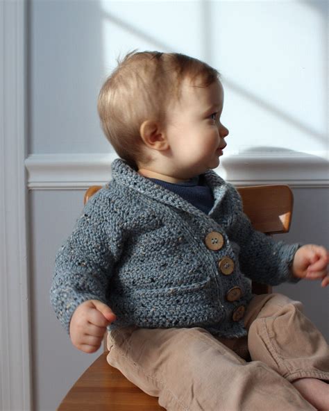 Digital Crochet Pattern Fitzy Baby Cardigan Sizes 3 6mo6 12mo12 18mo