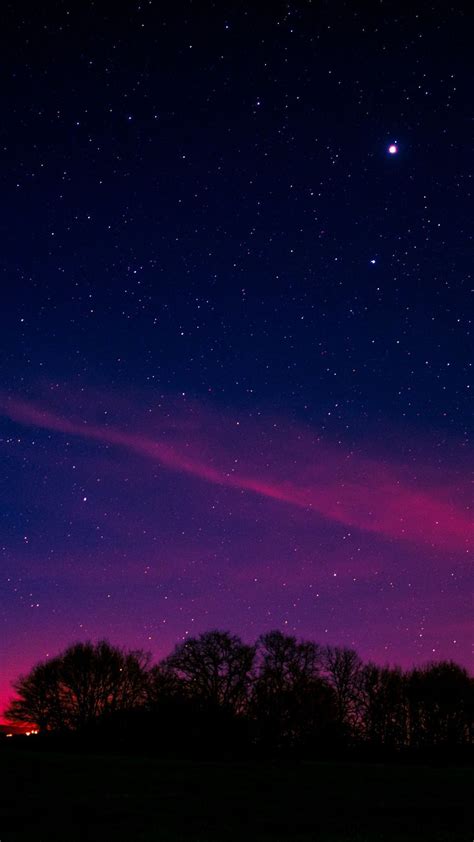 Purple Aesthetic Night Sky Wallpapers Wallpaper Cave