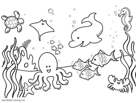 Coloring Pages Under The Sea 175 Amazing Svg File