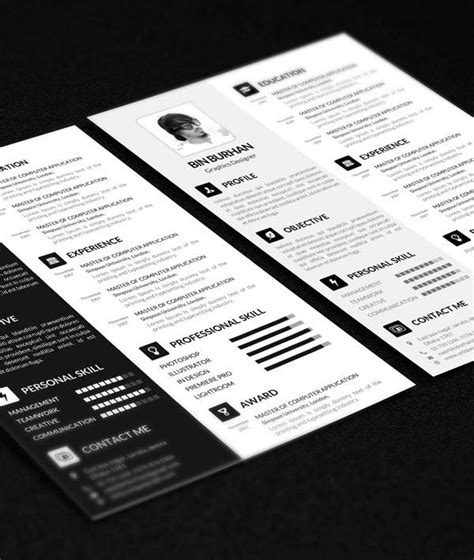 Freebie Resume Template With CV By Uniquegraph On DeviantArt