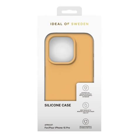 Ideal Of Sweden Silicone Case For Iphone 15 Pro Apricot Xcite