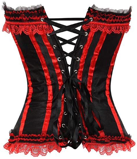 819 women lace up back sexy floral corset for women 8068red size x large z721 ebay