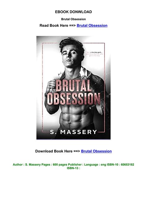 Pdf Download Brutal Obsession By S Massery On Audiobook New Chapters By Fukase Issuu
