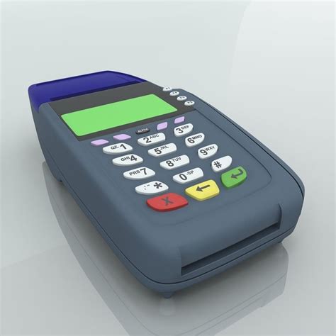 And just like it's difficult to build a new cell phone network, the barriers of entry to becoming a credit card network is very high. Credit Card Swipe Machine 3D model | CGTrader
