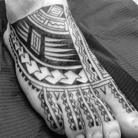 There are three popular variants of foot tattoos making. 40 Tribal Foot Tattoos For Men - Manly Design Ideas