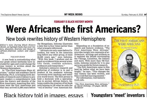 the first americans were africans by dr david imhotep 11 29 by human rights demand