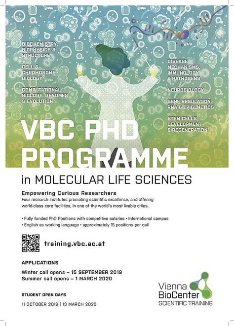 Open Positions PhD Molecular Biology VBC PhD Programme