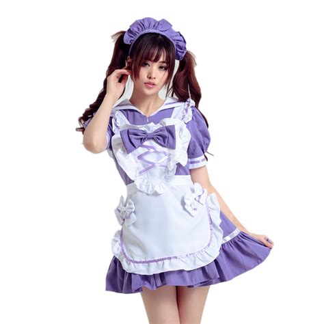 Anime Maid Outfit Cosplay Japanese Kimono Lolita Maid Uniform Outfit