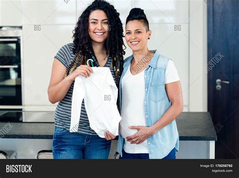 Portrait Lesbian Couple Standing Image And Photo Bigstock
