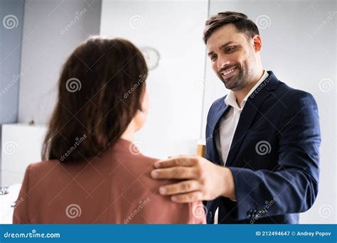 Man Putting His Hand Stock Image Image Of Smile Putting 212494647