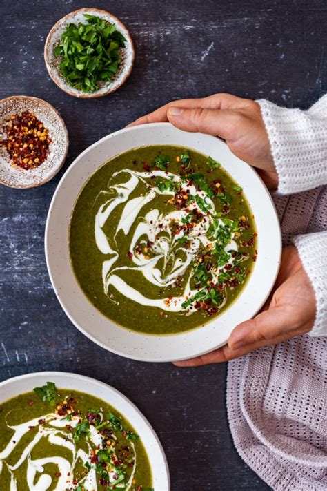 Vegan Spinach Soup Recipe With Lentils Give Recipe