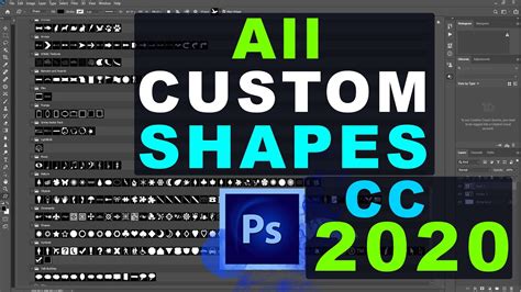 How To Find All Custom Shapes For Photoshop Cc 2020 Get Back All