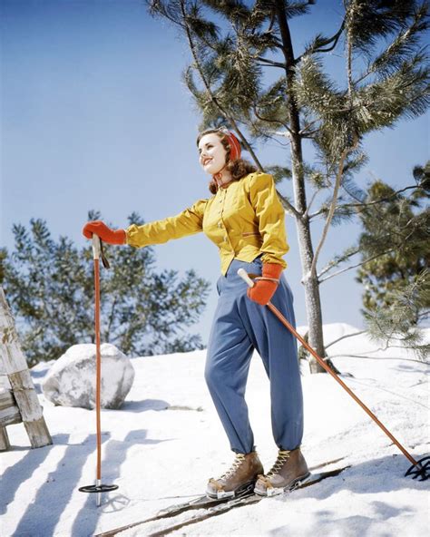 The Most Iconic Ski Bunny Looks Of All Time Vintage Ski Ski Bunnies