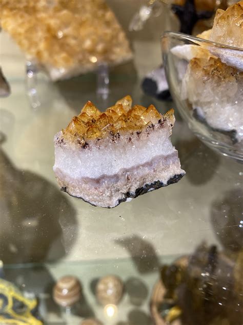 Sad sights at the new crystal store today. All labeled as citrine of