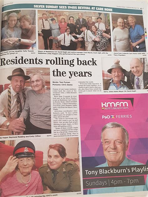 Silver Sunday Article In The Kent Messenger Re Maidstone Rch