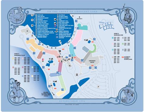 Boardwalk Resort Map Kennythepirate S Unofficial Guide To Disney World