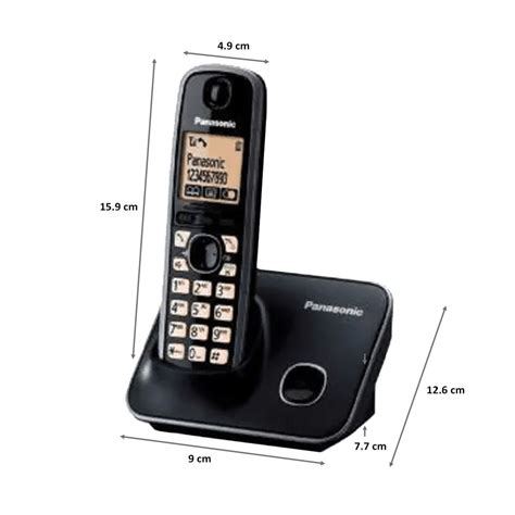 Buy Panasonic Digital Cordless Phone Kx Tg3711sx Black Online Croma