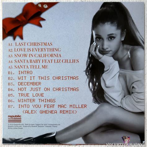 Ariana Grande ‎ Christmas Kisses And Chill 2018 Vinyl Lp Unofficial Release Clear