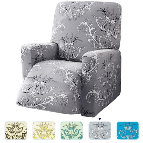 Subrtex Stretch Printed Recliner Slipcovers With Side Pocket Lazy Boy