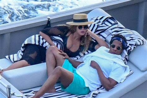 beyoncé and jay z enjoy downtime on a yacht in italy