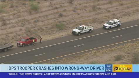 Dps Trooper Crashes Into Wrong Way Driver
