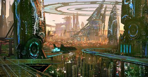 Futuristic City Science Fiction Artwork Digital Art 1080p Wallpaper