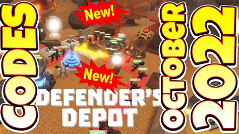 New Codes 🎃event Defenders Depot Tower Defense Roblox Game All