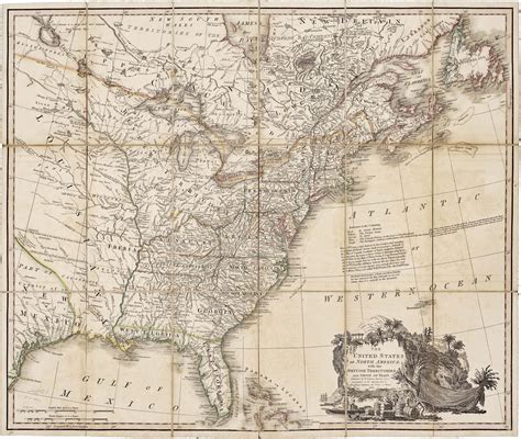William Faden Map Of The United States Updated To Include The
