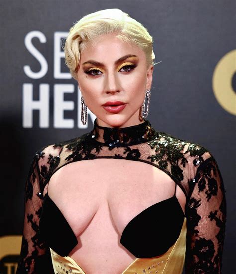 Lady Gaga Flaunts Her Big Tits At The Critics Choice Awards 7 Photos