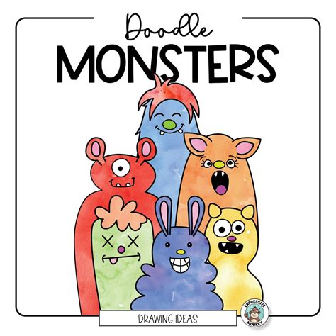 Monster Doodle Drawing Lesson