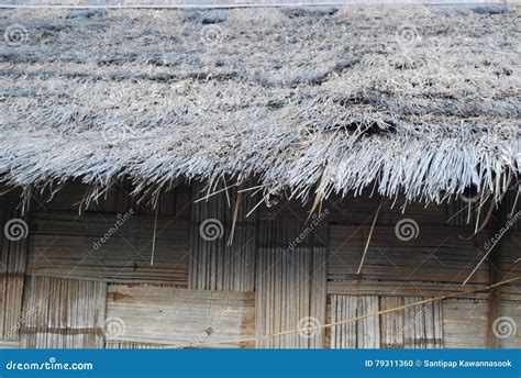 A Local Bamboo House Straw Roof Of Thailand And South East Asia Stock