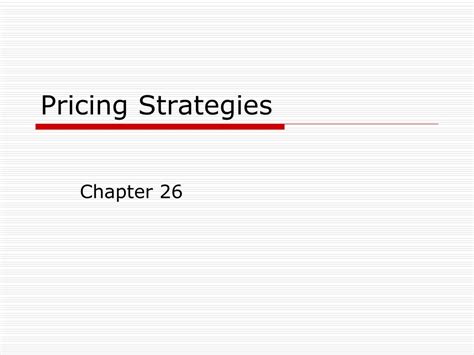 Ppt Pricing Strategies Powerpoint Presentation Free Download Id