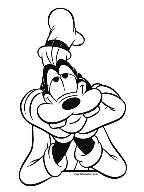 Goofy Coloring Pages To Print For Free Goofy Pictures Goofy Drawing
