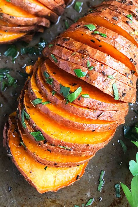 Hasselback Sweet Potatoes One Pan One Pot Recipes