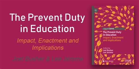 The Prevent Duty In Education Impact Enactment And Implications