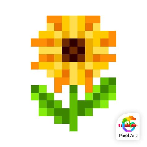 Sunflower Pixel By Seacrestcounteyrebal On Deviantart
