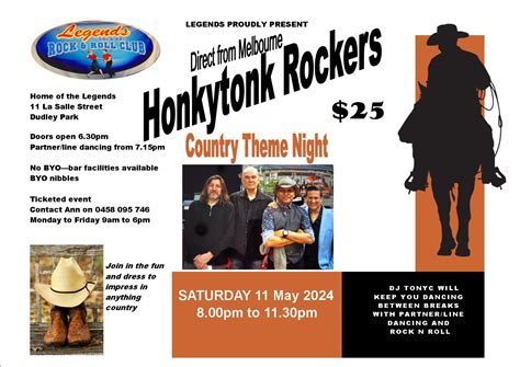 honkytonk rockers country theme adelaide gigs
