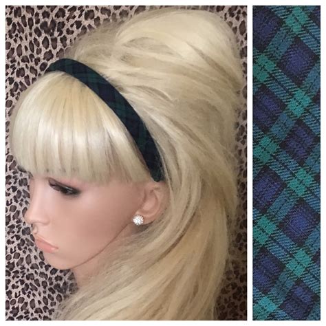 New Cm Tartan Tweed Houndstooth Check Fabric Aliceband Alice Hair Head Band Ebay