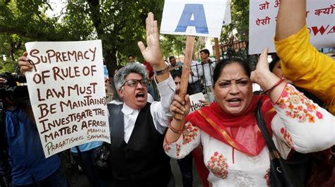 Protest In India After Chief Justice Cleared Of Sexual Harassment