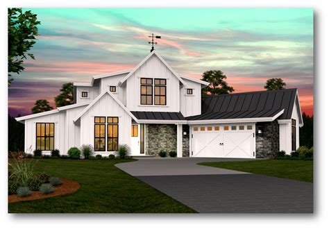 25+ Small Modern Farmhouse House Plans PNG - House Plans-and-Designs