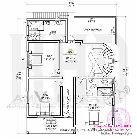 elevation   floor plan home kerala plans