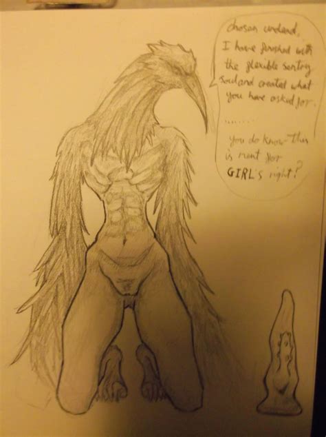 Rule 34 Ambiguous Gender Avian Dark Souls Dark Souls 2 Dildo Sketch Weaponsmith Ornifex 1553018