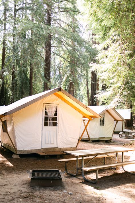 Tent Cabin Camping In Big Sur Fernwood Campground And Resort Big Sur